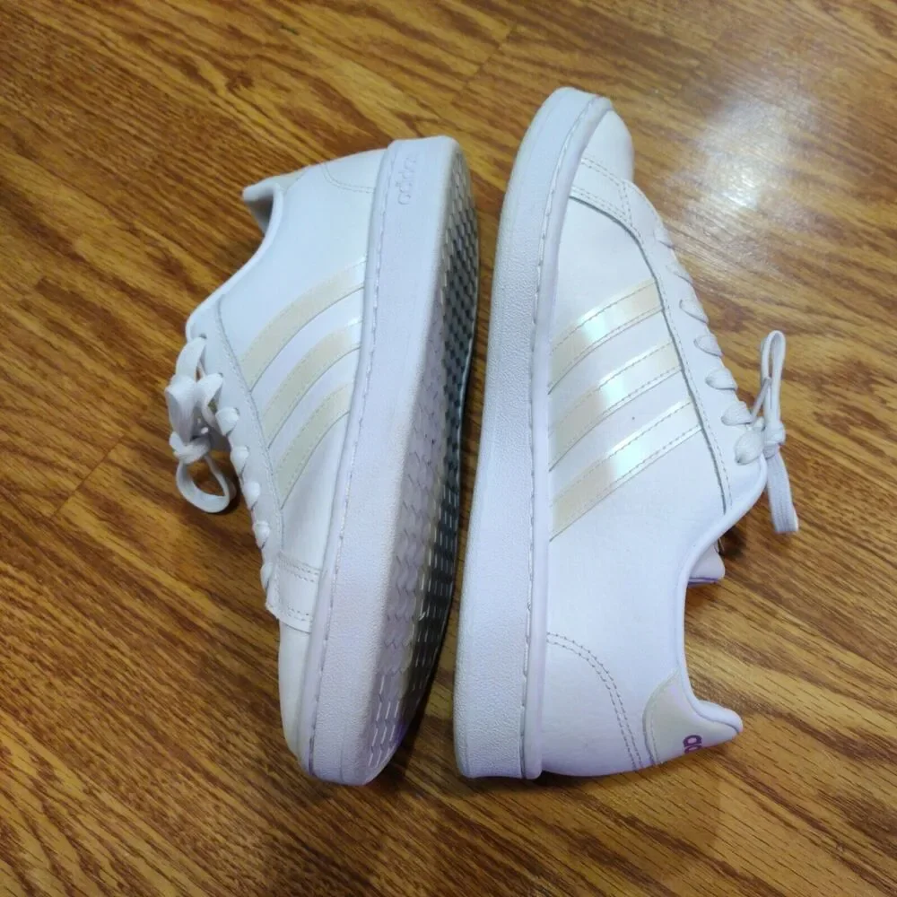 Adidas X Zoe Saldana Grand Court Women’s Sneakers ~ Very Nice Condition ~ SZ 6.5